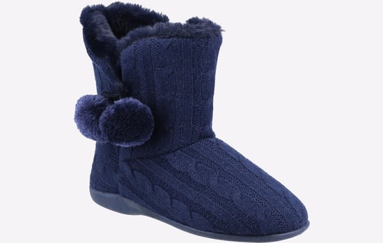 Fleet & Foster Apple Knitted Bootie Slippers Womens