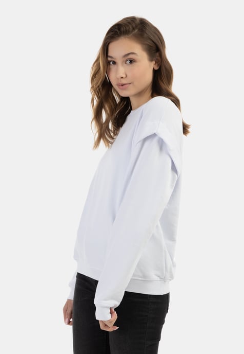 Mymo sweatshirt women white - Image 3