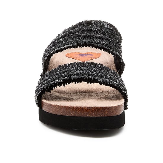Rocket Dog Aruba Raffia Textile Women's Black Sandals - Image 3
