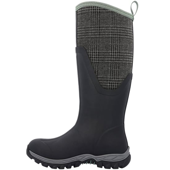 Muck Boots Arctic Sport II Tall Rubber Black/Plaid Wellington Boots - Image 5