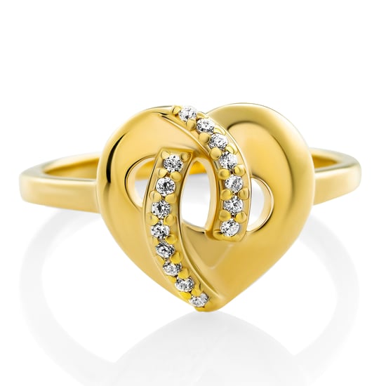Orphelia 'Amore' Women's 925 Sterling Silver Ring - Gold ZR-7577/G - Image 3