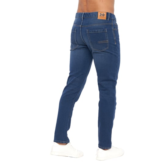 Crosshatch Mens Lampoons Slim Jeans (Stone Wash) - Image 2