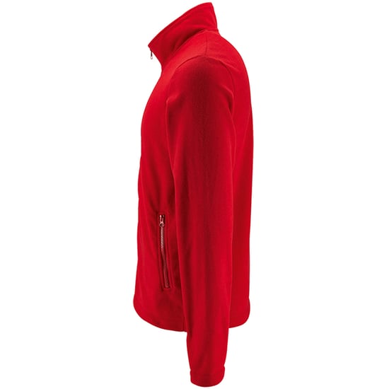 SOLS Mens Norman Fleece Jacket (Red) - Image 3