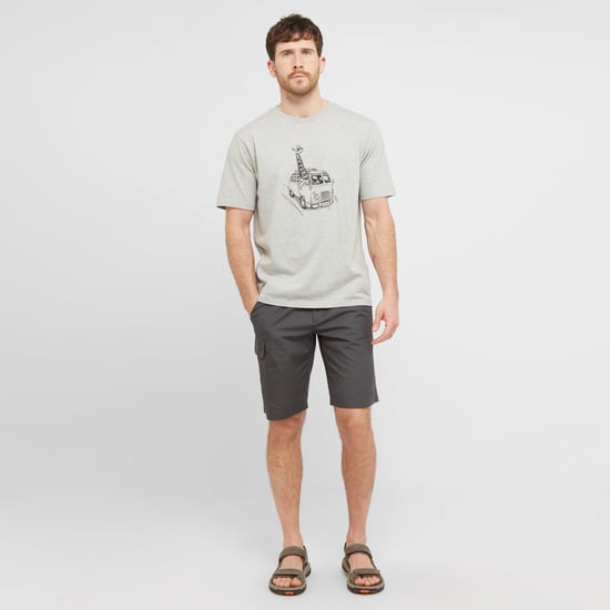 North Ridge Men's Giraffe Van T-Shirt with Short Sleeves made with 100% Cotton, Casual Tee