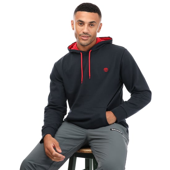 Men's Timberland Chest Logo Hoody in Navy