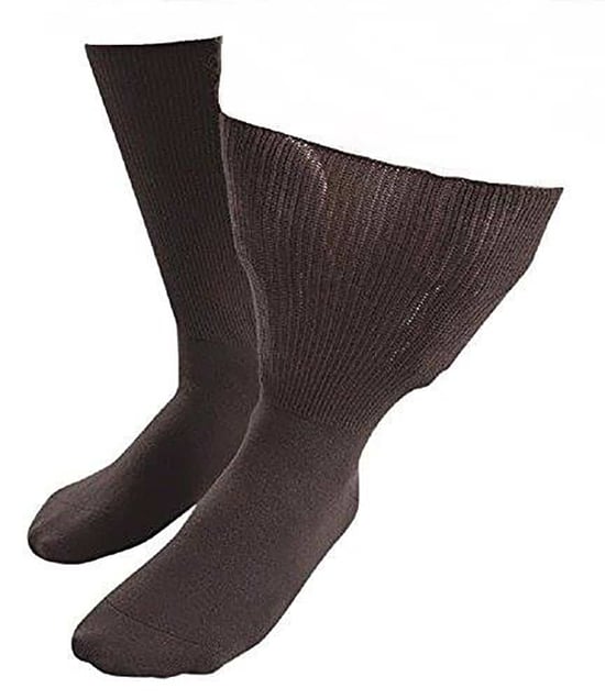 Calcetines para hombres y mujeres con edema, de algodón extra ancho y suave, para pies hinchados - Image 1