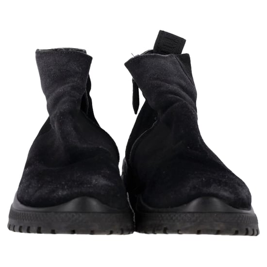 Miu Miu Zipped Ankle Boots in Black Suede - Image 2