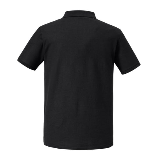 Russell Mens Authentic Eco Polo Shirt (Black) - Image 2