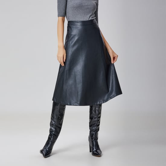 Pu trapeze skirt - Image 1