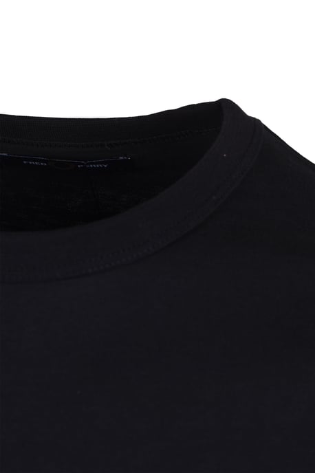 Camiseta Ringer para Hombre Fred Perry en Negro - Image 3