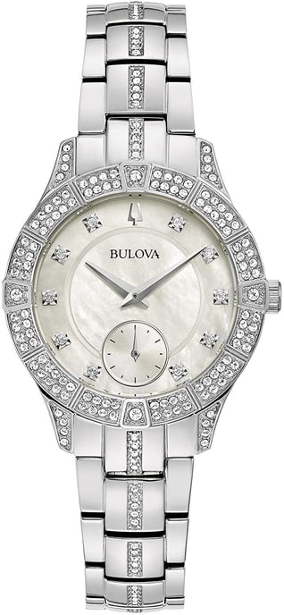 Bulova Phantom Crystal Women's Silver Watch 96L291