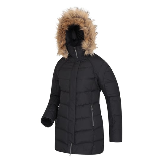 Mountain Warehouse Womens/Ladies Isla II Long Down Jacket (Jet Black) - Image 3