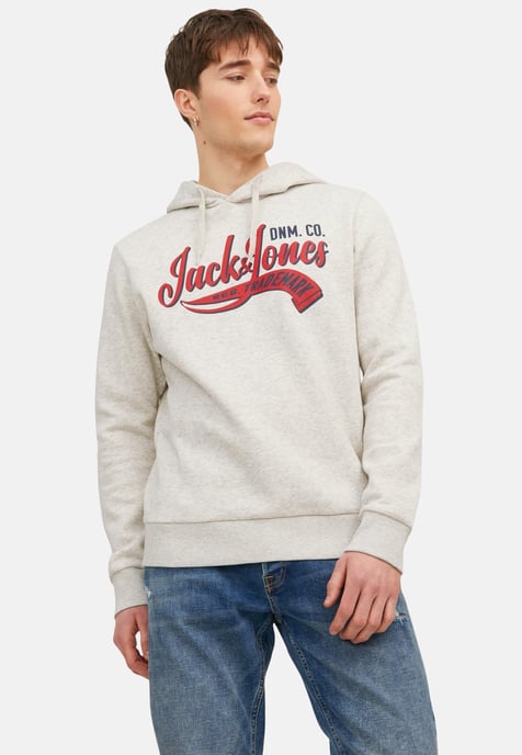 Jack & Jones Hoodies Logo Sweat Hood Blanco - Image 1