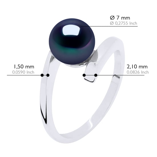 Ring Real Cultured Freshwater Pearl Round 7-8 mm - Image 2