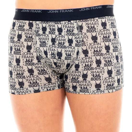Women's breathable woven elastic cotton boxer JFB108-DOG-GREY