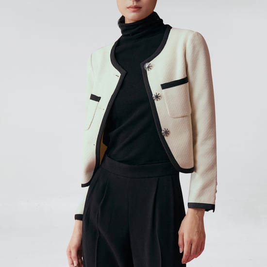 Crop contrasting bias jacket - Image 4
