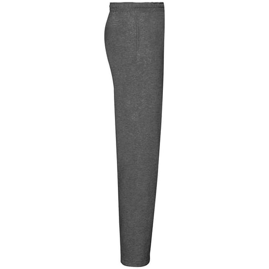 Fruit of the Loom Unisex Adult Classic Heather Open Hem Jogging Bottoms (Dark Heather) - Image 3