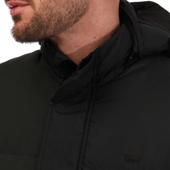 Men's Levis Laurel Short Puffer Jacket in Black