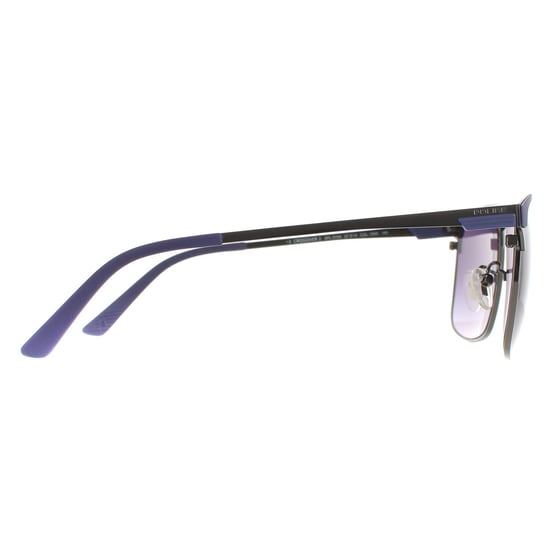 Police Rectangular Mens Matte Blue Gunmetal Blue Gradient SPL570N Crossover 2
