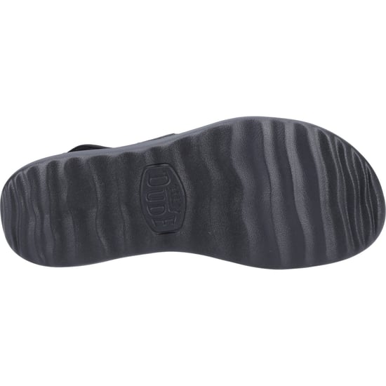 HEYDUDE Collins Mono Sport Textile Women's Black Sandals - Image 3