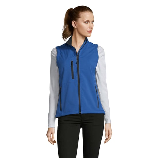 SOLS Womens/Ladies Rallye Softshell Sleeveless Gilet (Royal Blue) - Image 1