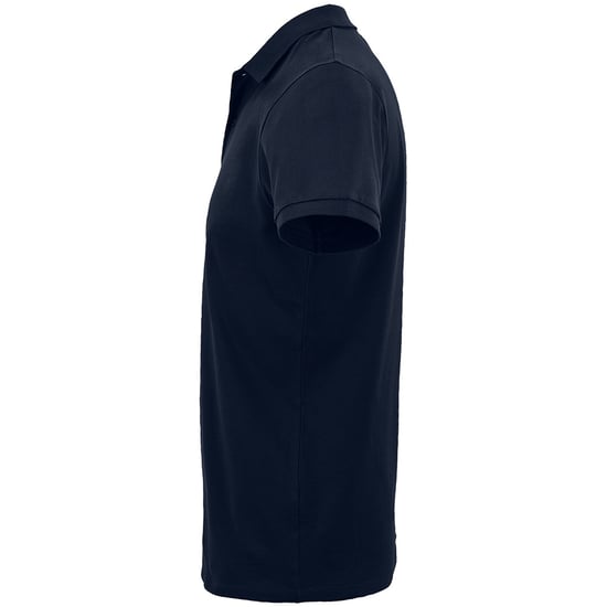 SOLS Mens Planet Pique Organic Polo Shirt (French Navy) - Image 3