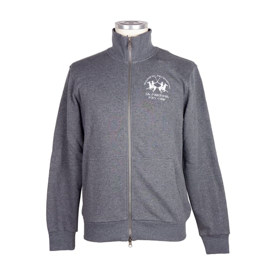 Suéter de algodón gris para hombre La Martina - Image 1