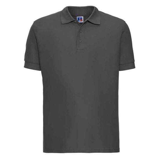 Russell Mens Ultimate Cotton Pique Polo Shirt (Titanium) - Image 1