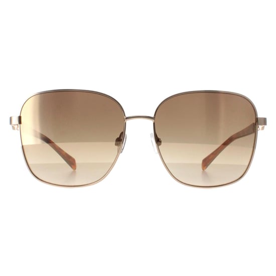Karen Millen Square Womens Shiny Gold Dark Brown Gradient KM7020