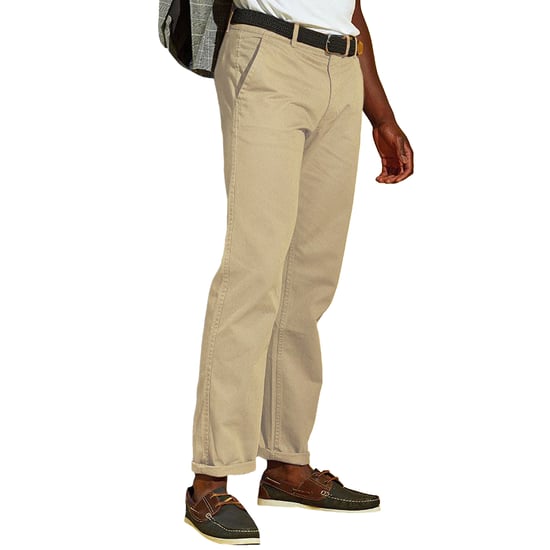 Asquith & Fox Mens Classic Casual Chinos/Trousers (Natural) - Image 4