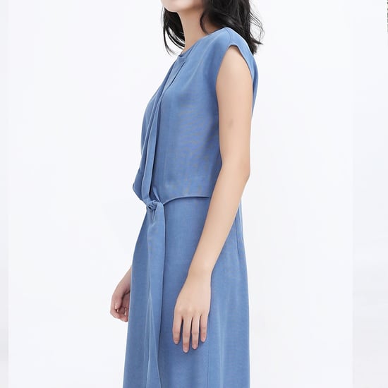 Side tie minimalist midi dress - Image 5
