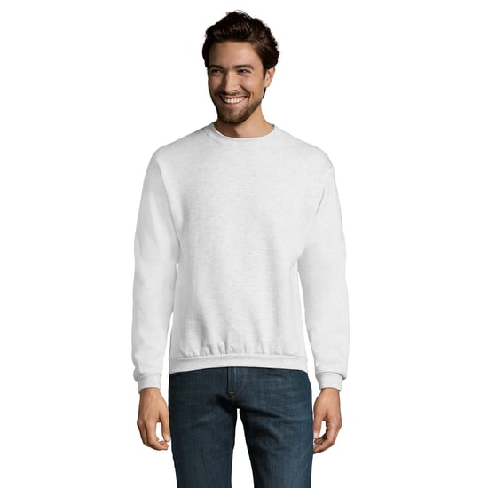 SOLS Mens Spider Round Neck Sweatshirt (Ash Heather) - Image 1