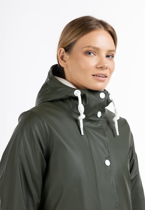 DreiMaster Maritim rain jacket with woven fur lining drymaster - Image 3