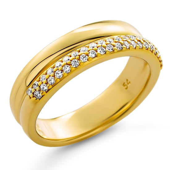 Orphelia 'Emily' Women's 925 Sterling Silver Ring - Gold ZR-7581/G - Image 1