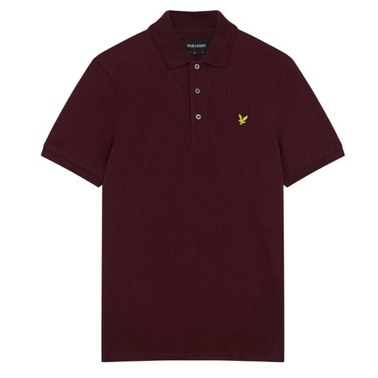 Polo en color burdeos con logo en el pecho Weavers de Lyle & Scott - Image 1