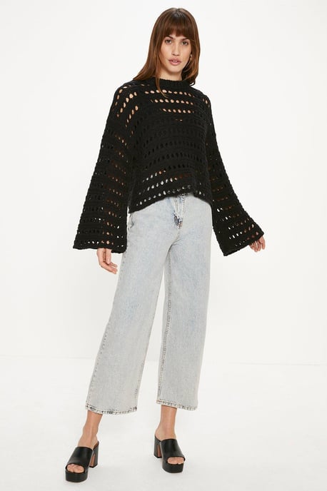 Open Stitch Pointelle Jumper