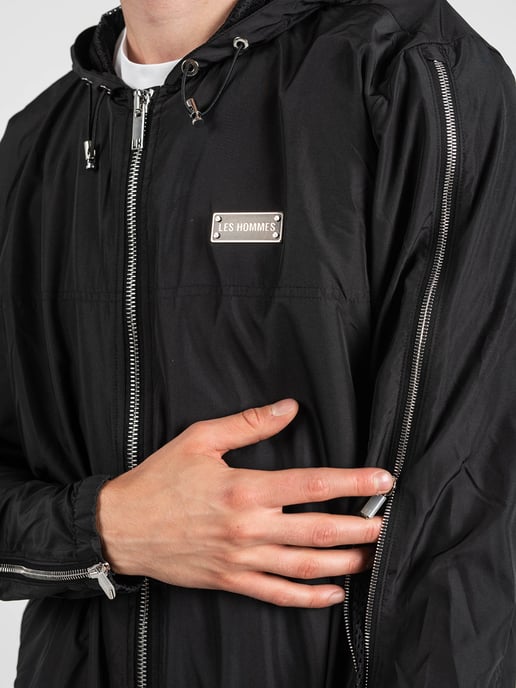 Les Hommes Chaqueta Windbreaker del hombre negro - Image 6