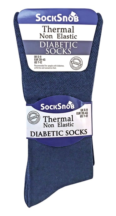 Pack 3 Calcetines Diabéticos Térmicos No Elásticos para Hombre para Mala Circulación - Image 2