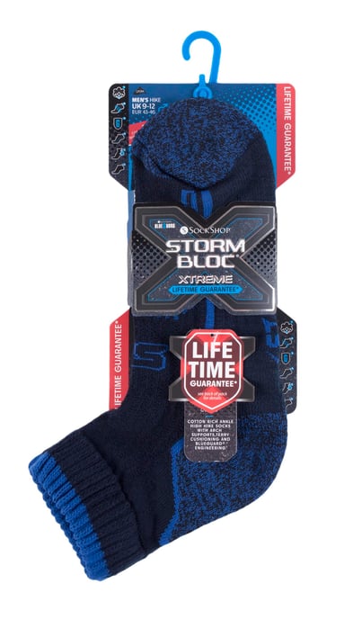Calcetines de trekking Storm Bloc de algodón para hombre, altos y tobilleros - Image 2