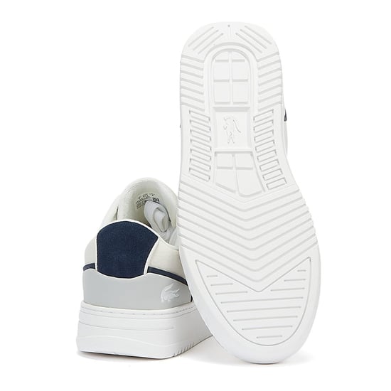 Lacoste L001 0321 1 men's sneaker in white/navy/red - Image 4