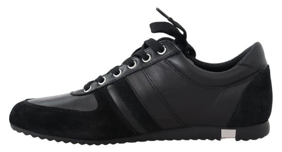 Zapatillas Casual de Cuero Negro con Logo para Hombre de Dolce & Gabbana - Image 2