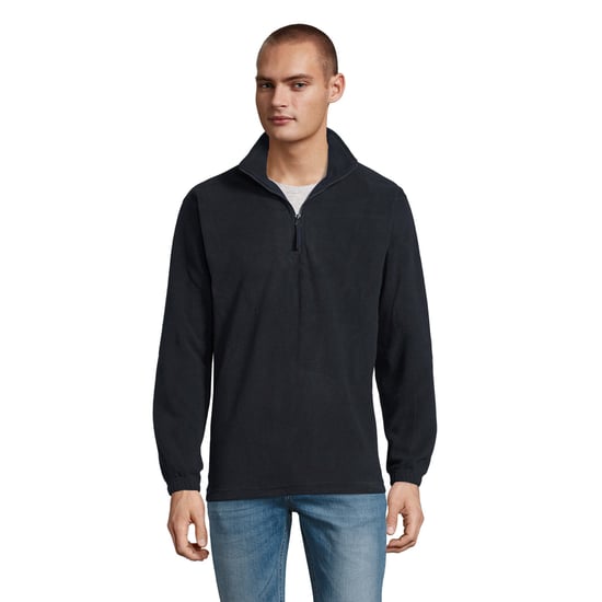 SOLS Unisex Adult Ness Half Zip Fleece Top (Navy) - Image 1