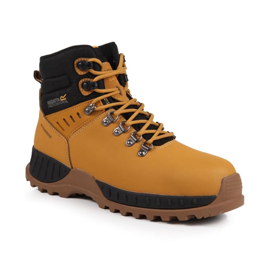 Regatta Mens Grindstone Nubuck Boots (Honey/Black) - Image 3