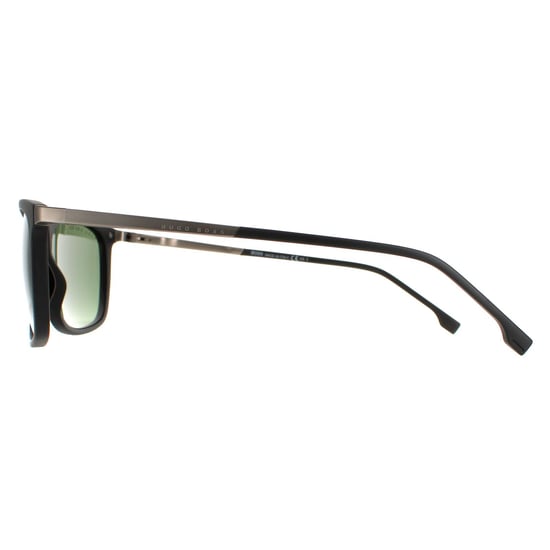 Hugo Boss Rectangle Mens Matte Black Green BOSS 1249/S/IT