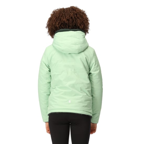 Regatta Childrens/Kids Kyrell Plain Reversible Jacket (Quiet Green/Darkest Spruce)