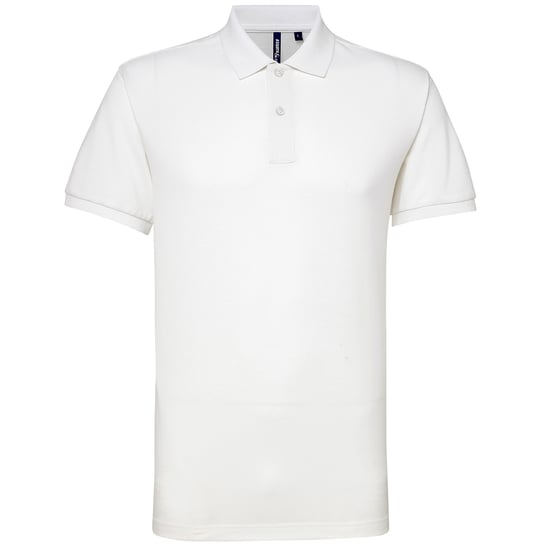 Asquith & Fox Mens Short Sleeve Performance Blend Polo Shirt (White) - Image 1