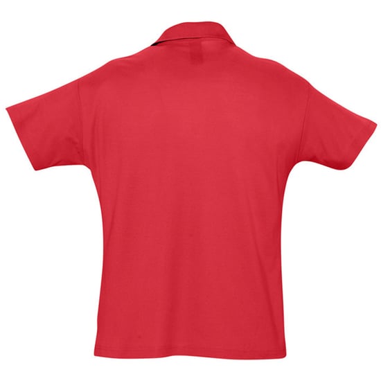 SOLS Mens Summer II Pique Short Sleeve Polo Shirt (Red) - Image 2