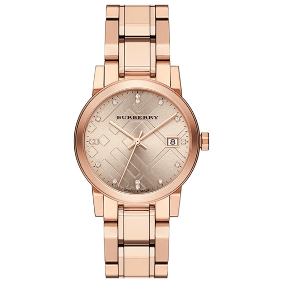 Burberry - Diamond Check Stamped Women's Watch - Image 1