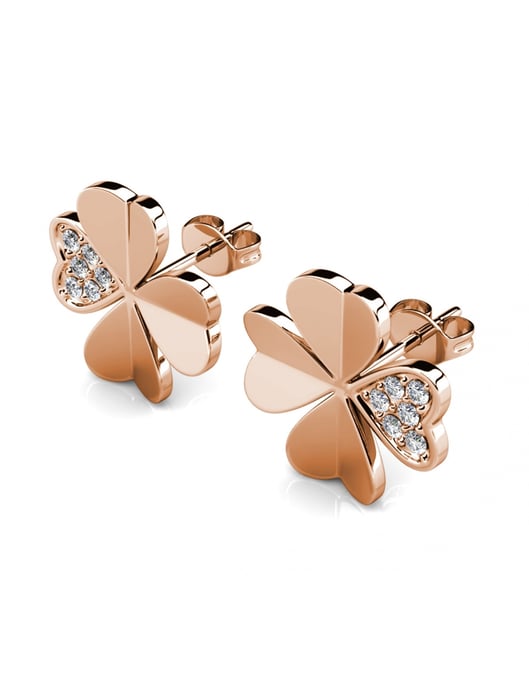 Conjuntos de pétalos de trébol - Oro rosa y cristal - Image 6
