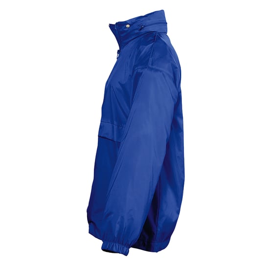 SOLS Kids Unisex Surf Windbreaker Jacket (Water Resistant And Windproof) (Royal Blue) - Image 3